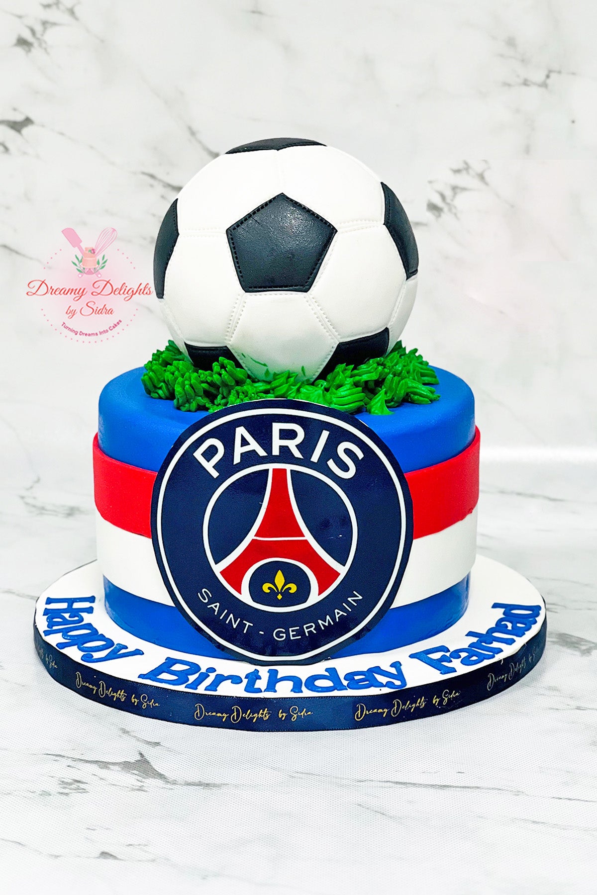 Paris Football Cake