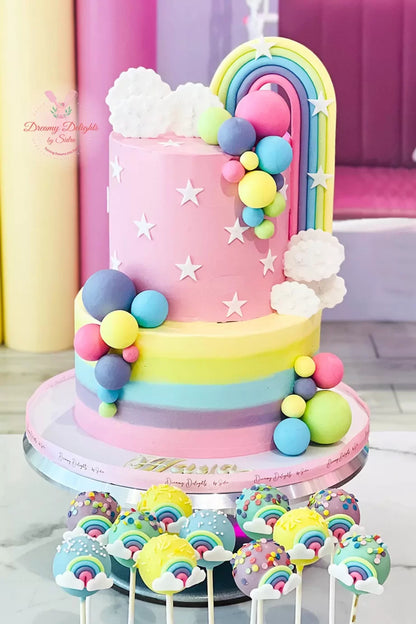 Rainbow Pastel Cake