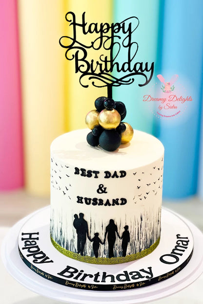 Best Dad and Husband Cake