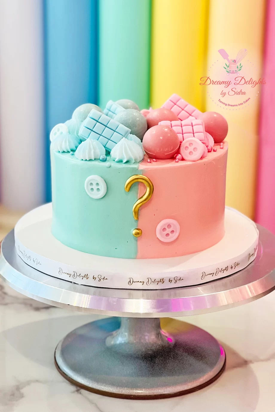 Gender Reveal Cake