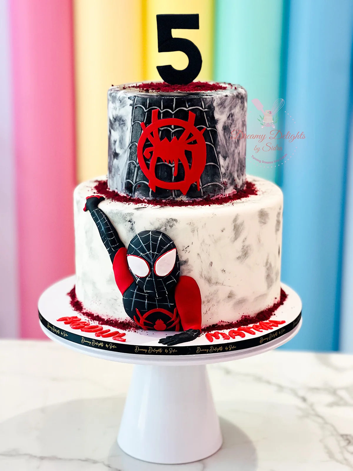 Black Spider-Man Cake