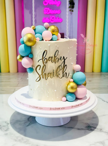 Baby Name Cake