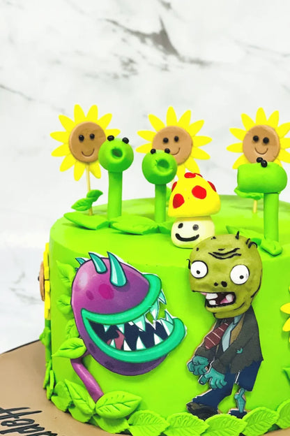 Plants Vs Zombie Cake