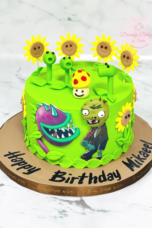 Plants Vs Zombie Cake