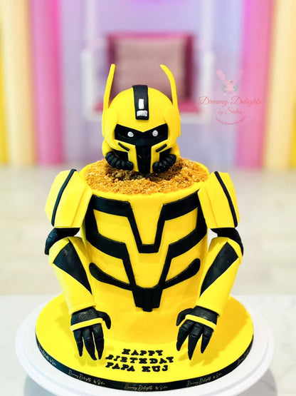 Transformers Bumble Bee Cake