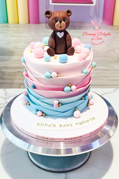 Baby Shower Teddy Cake