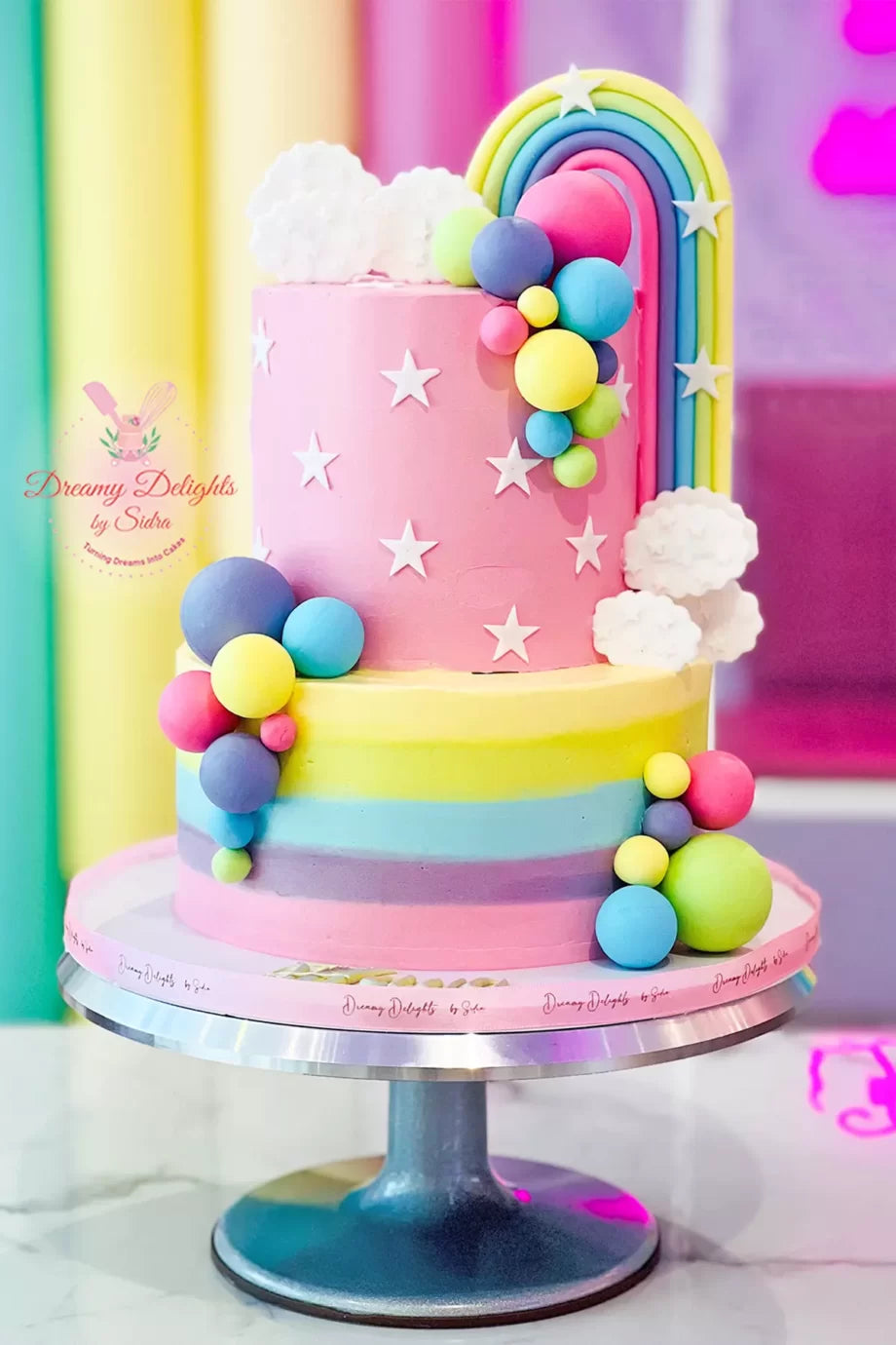 Rainbow Pastel Cake