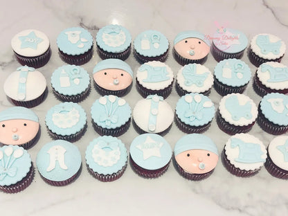 Baby Boy Cupcakes