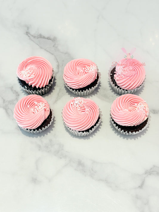 Pink Swirl Cupcakes