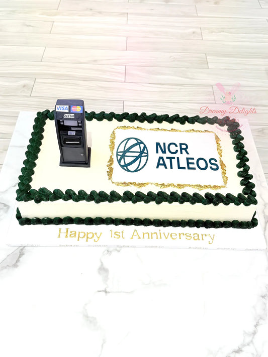 Corporate NCR Logo Sheet Cake