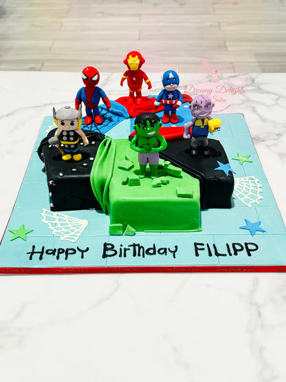 Super Hero Cake 8