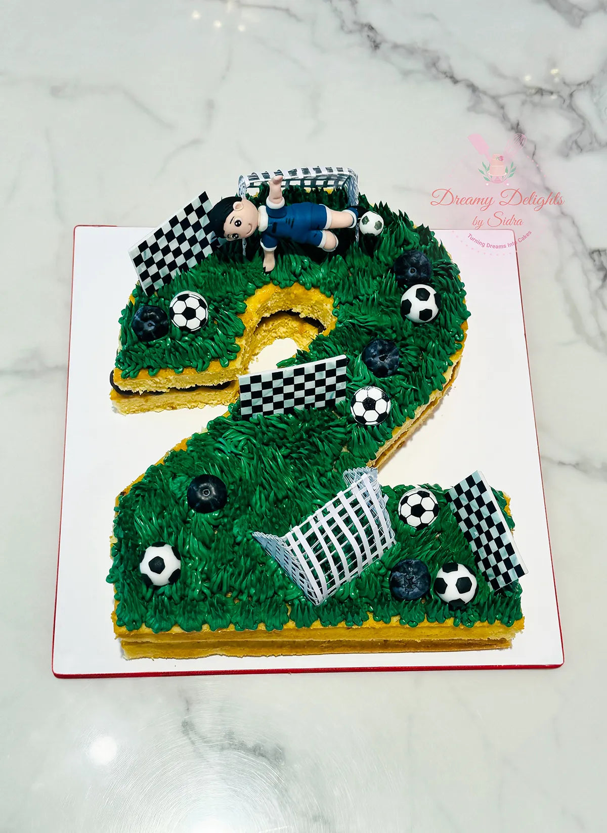 Number Football Cake