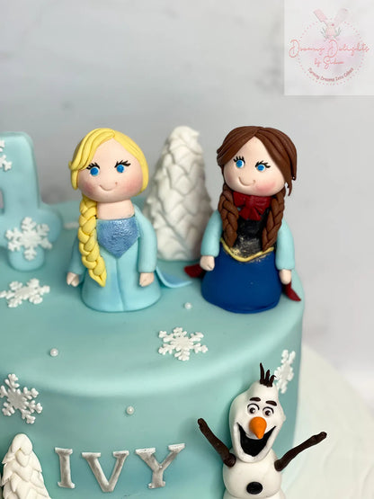 Elsa Anna cake 2