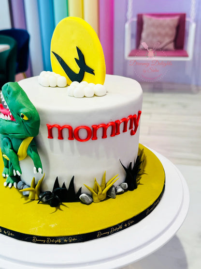 Dinosaur Cake for mom