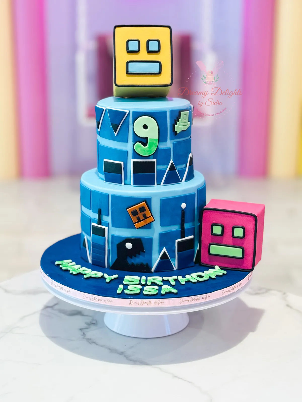 Geometry Dash Cake