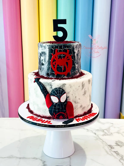 Black Spider-Man Cake