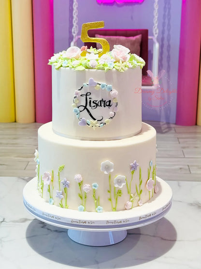 Garden Flowers Cake