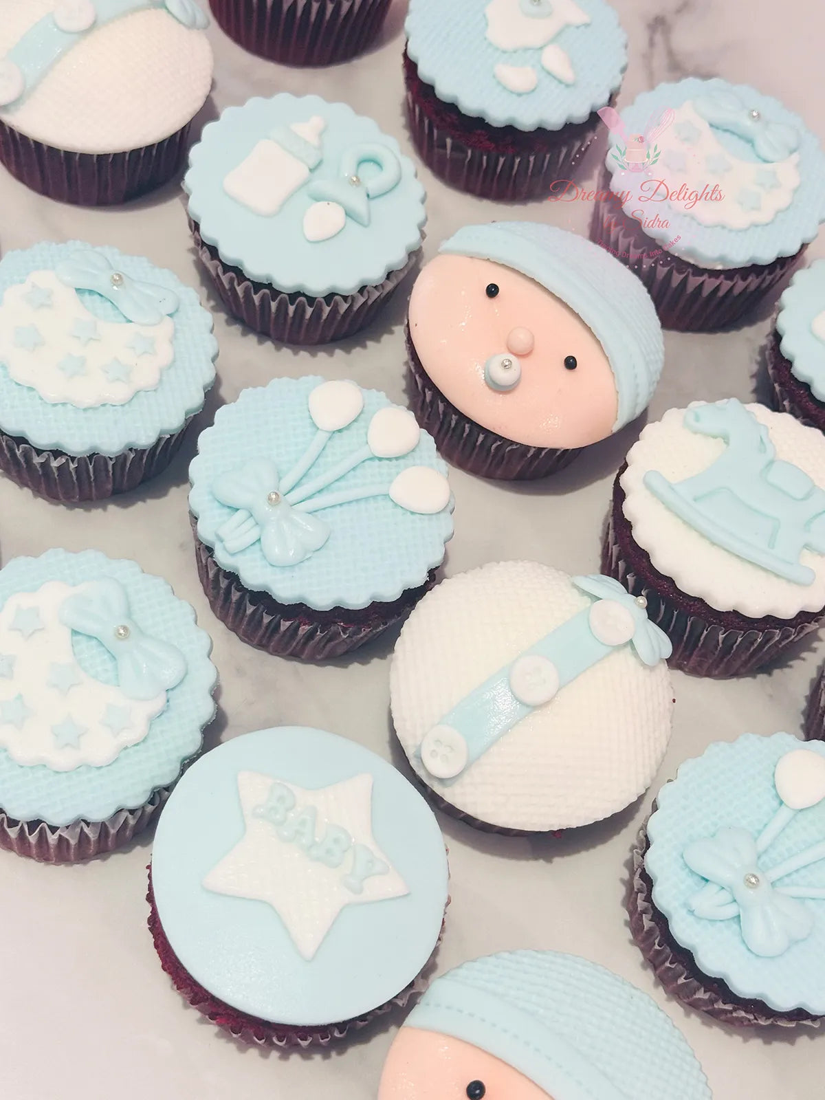 Baby Boy Cupcakes