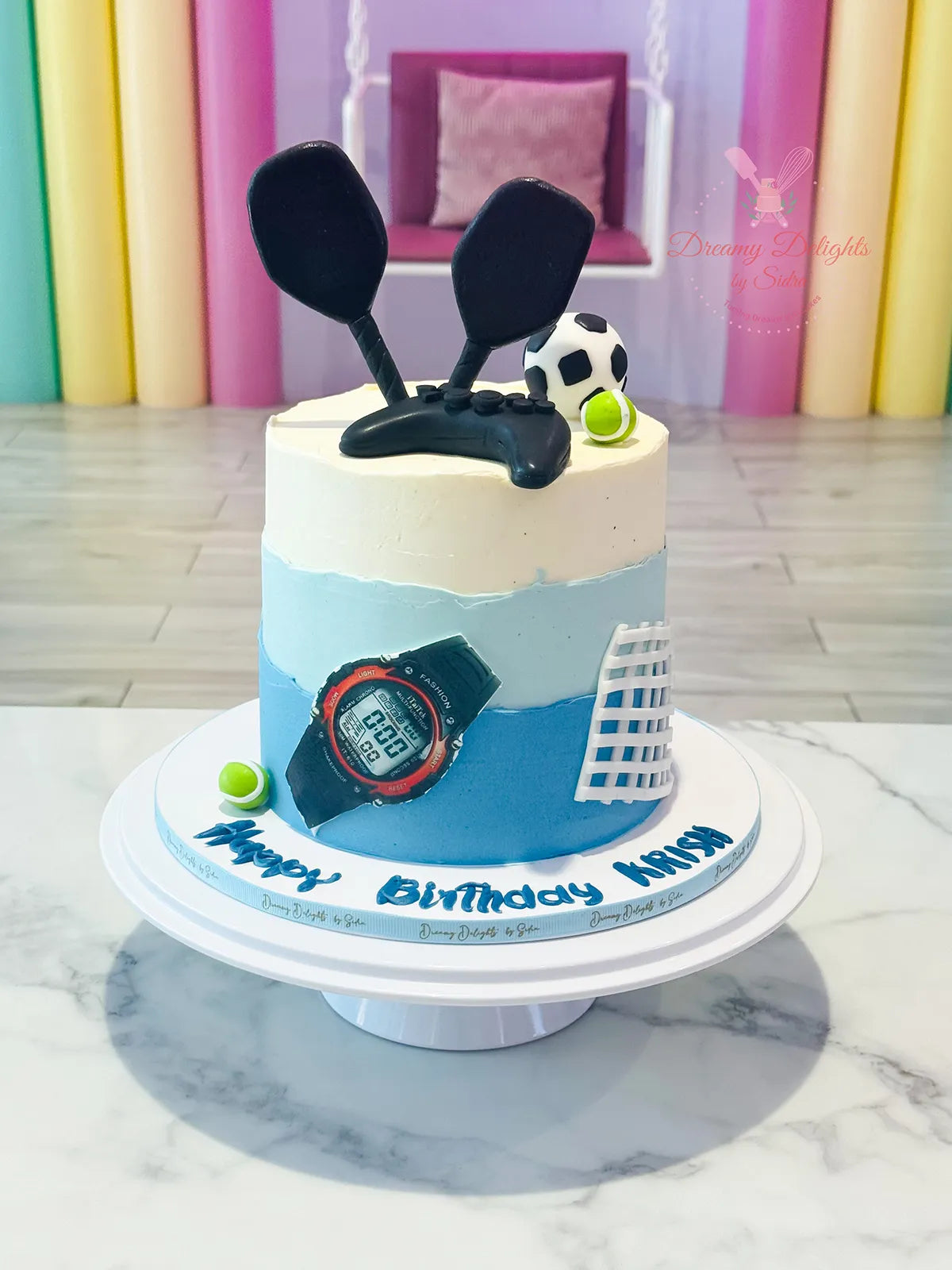 Padel Racket Cake Design Padel Cake – DreamyDelightsBySidra