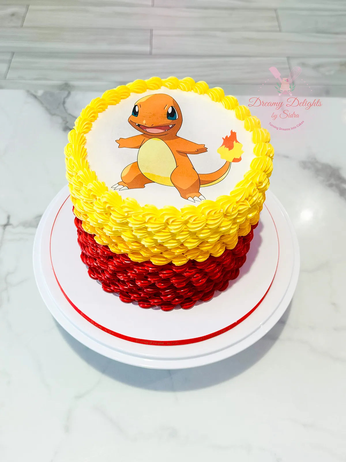 Pokemon Burnaway Cake