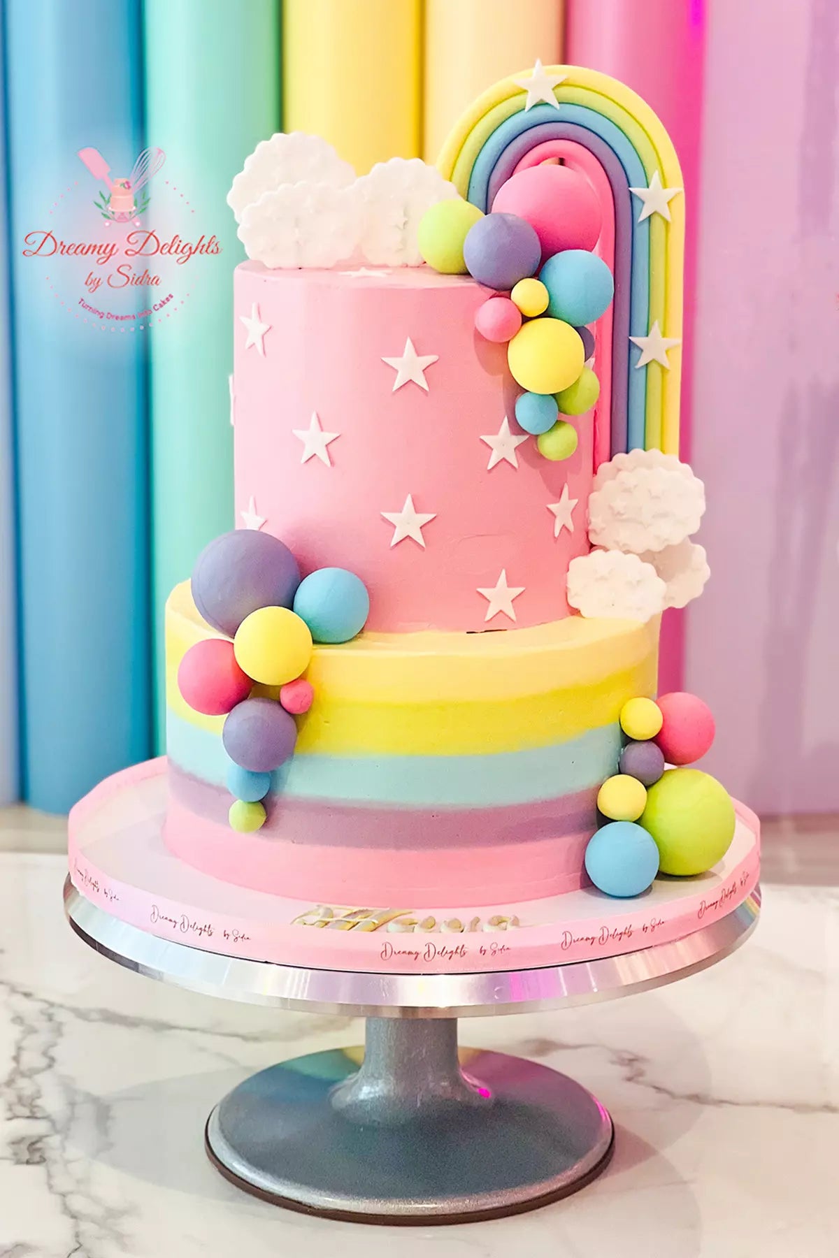 Rainbow Pastel Cake