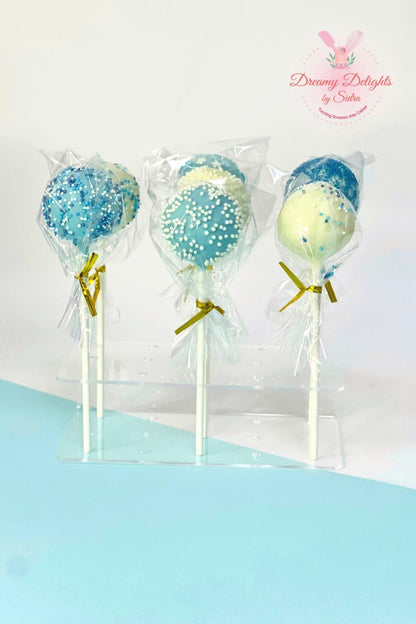 Blue & White Cake Pops