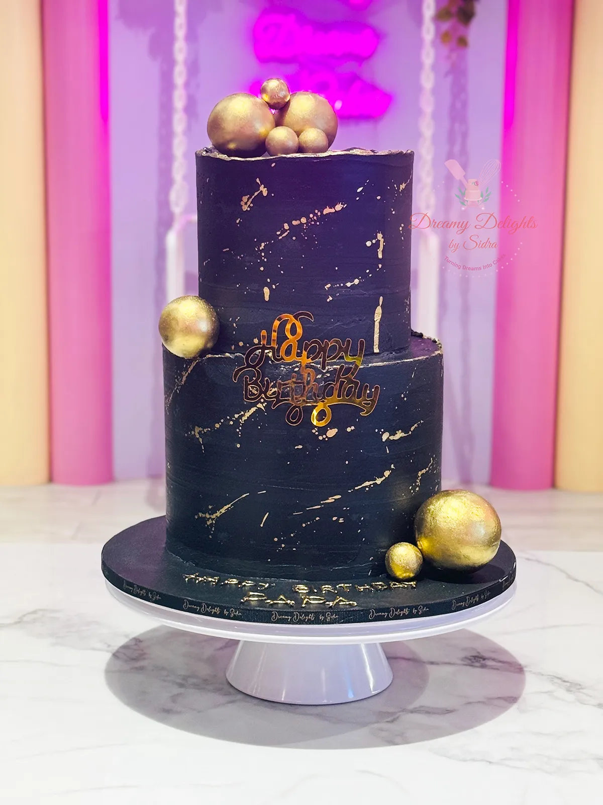 Black & Gold Cake 3