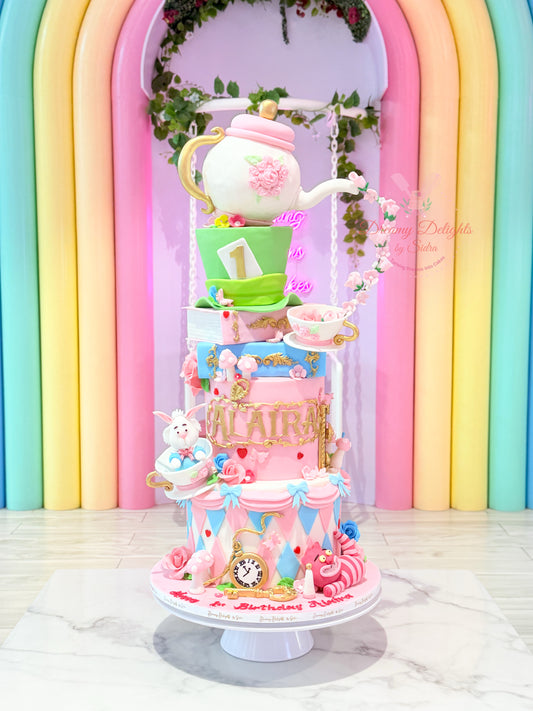 Cute Alice in Wonderland Cake