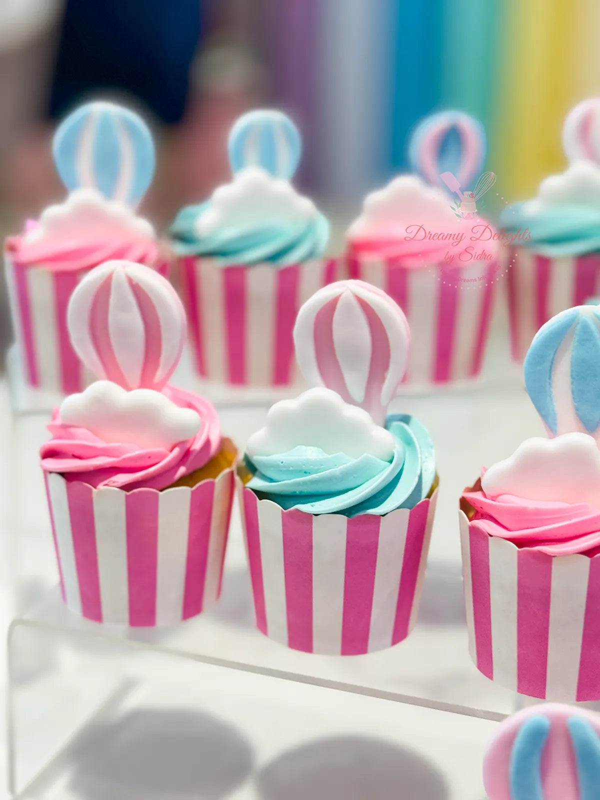 Hot air Balloon Cupcakes