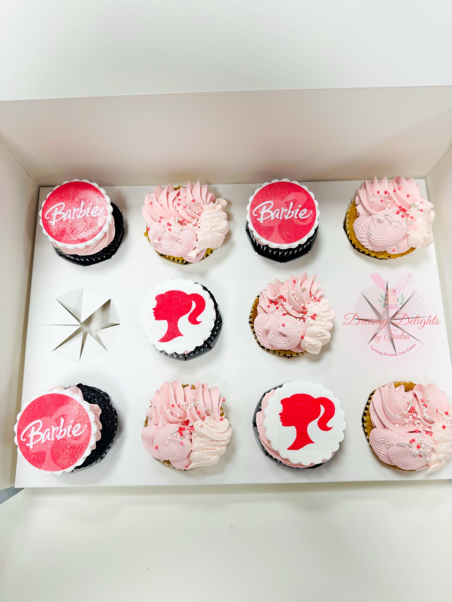 Cute Barbie Cupcakes