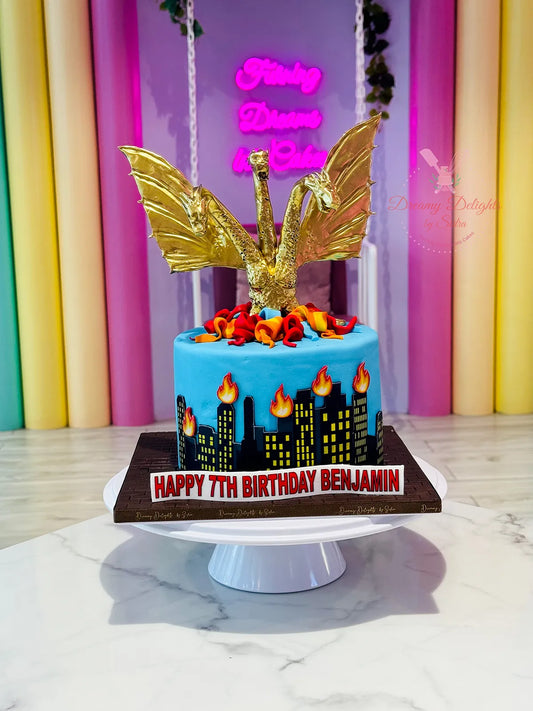 King Ghidorah Cake