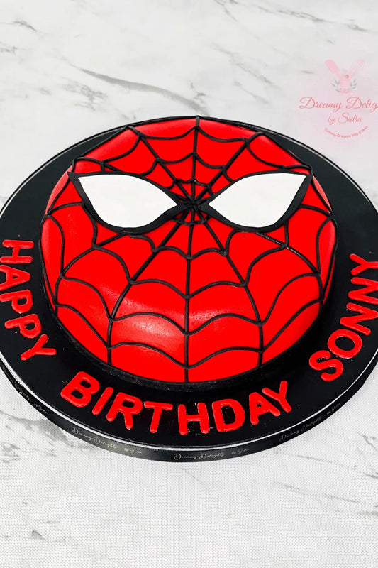 Spider man Face Cake