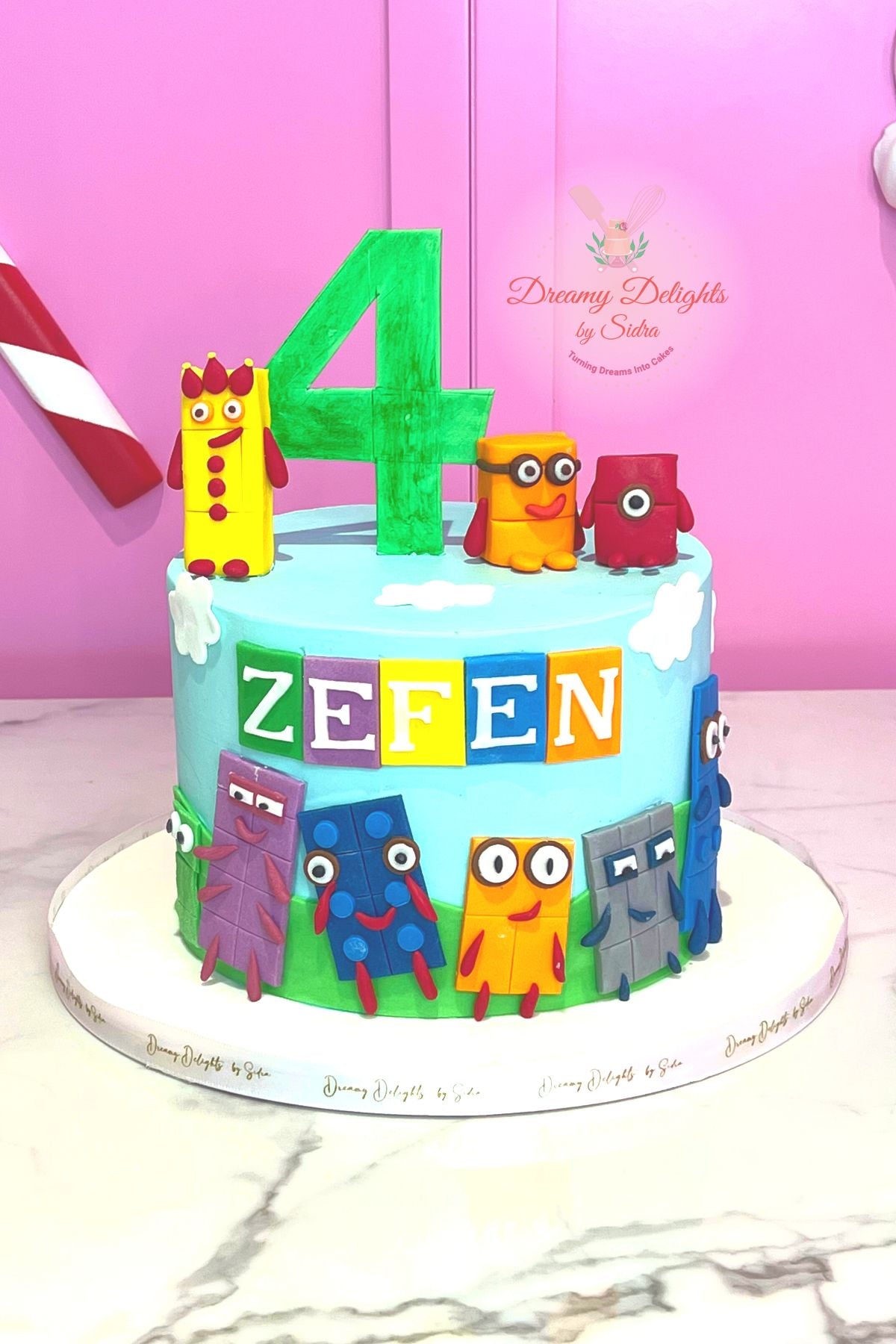 Number Blocks Cake