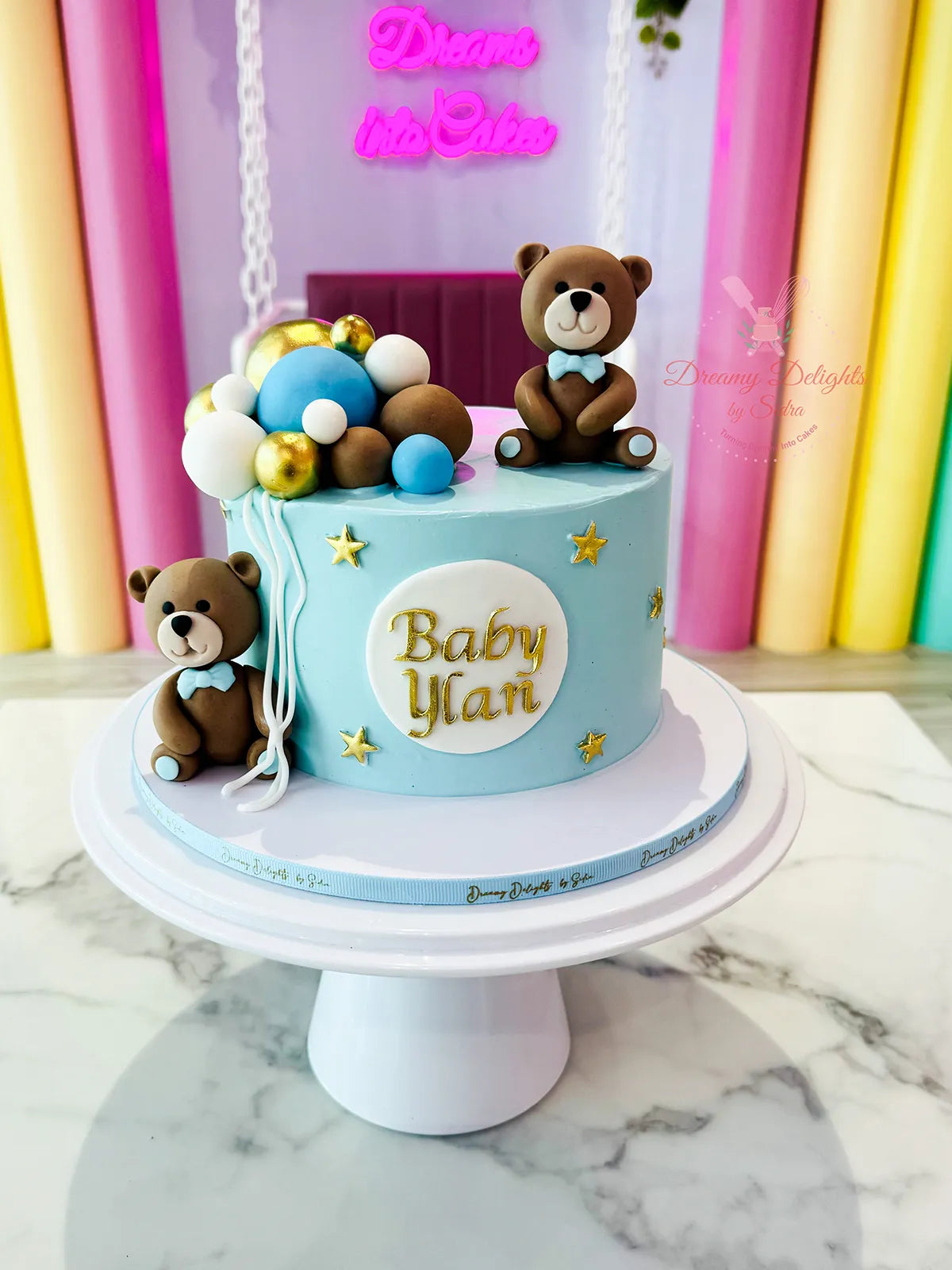 Teddy Baby Shower Cake 3