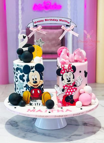 Mickey & Minnie Cake