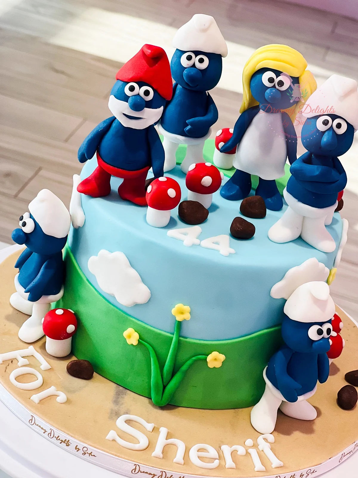 Smurfs Cake