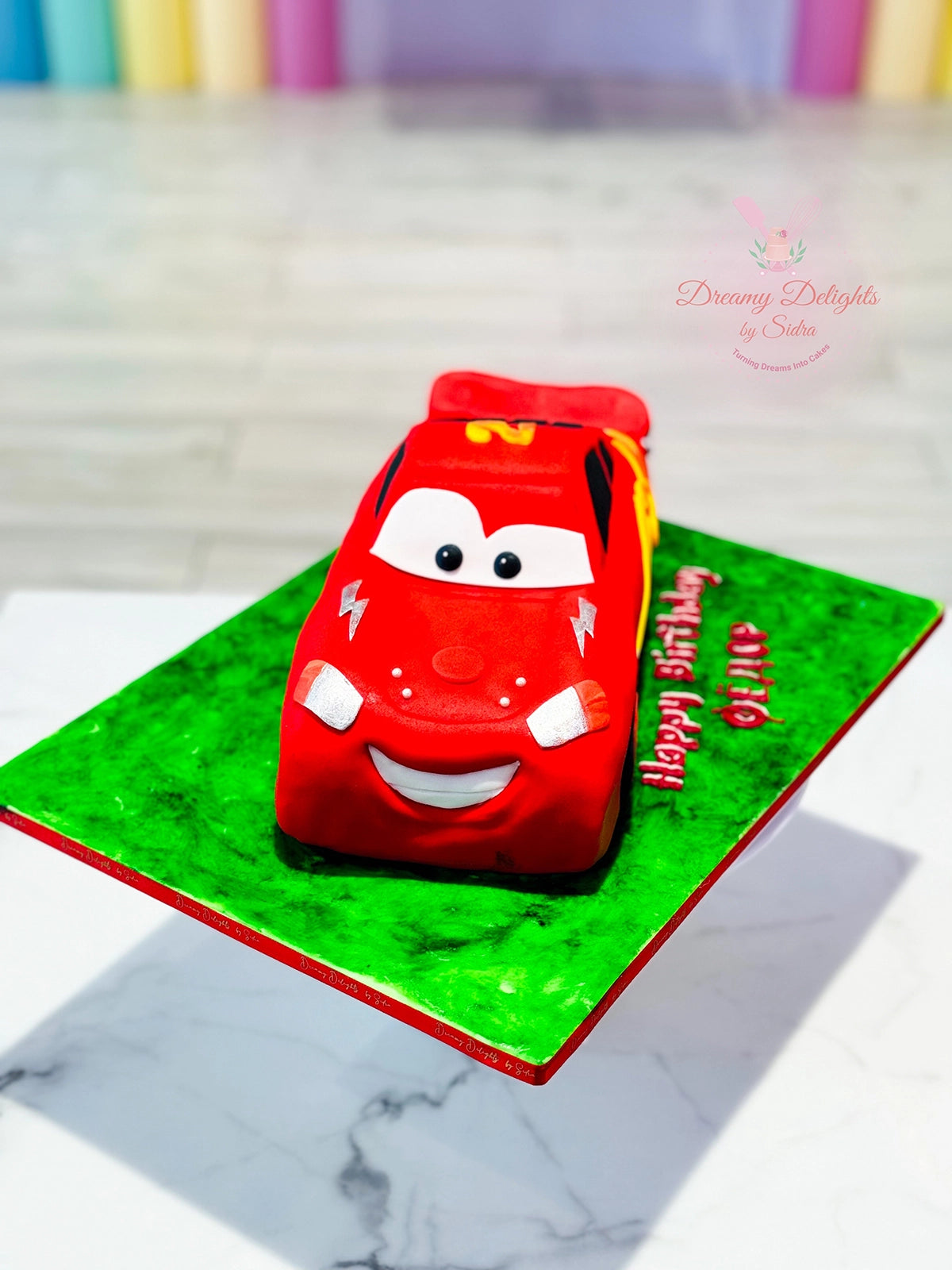 Lightning McQueen cake