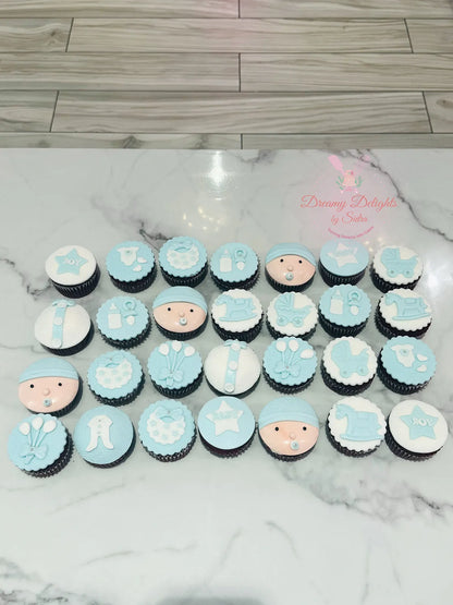 Baby Boy Cupcakes