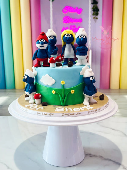 Smurfs Cake