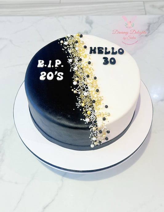 RIP 20s Hello 30s Cake