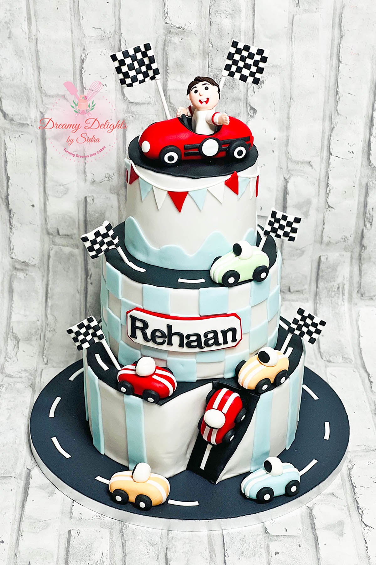 Cake Rasing Racing Cake – DreamyDelightsBySidra