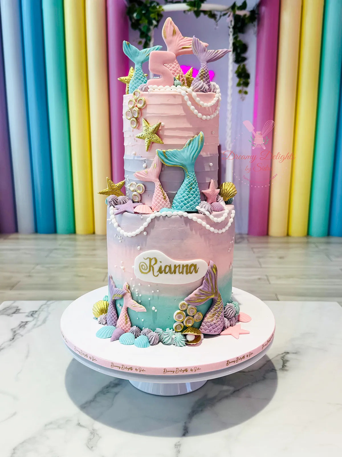 Mermaid tail Cake 3