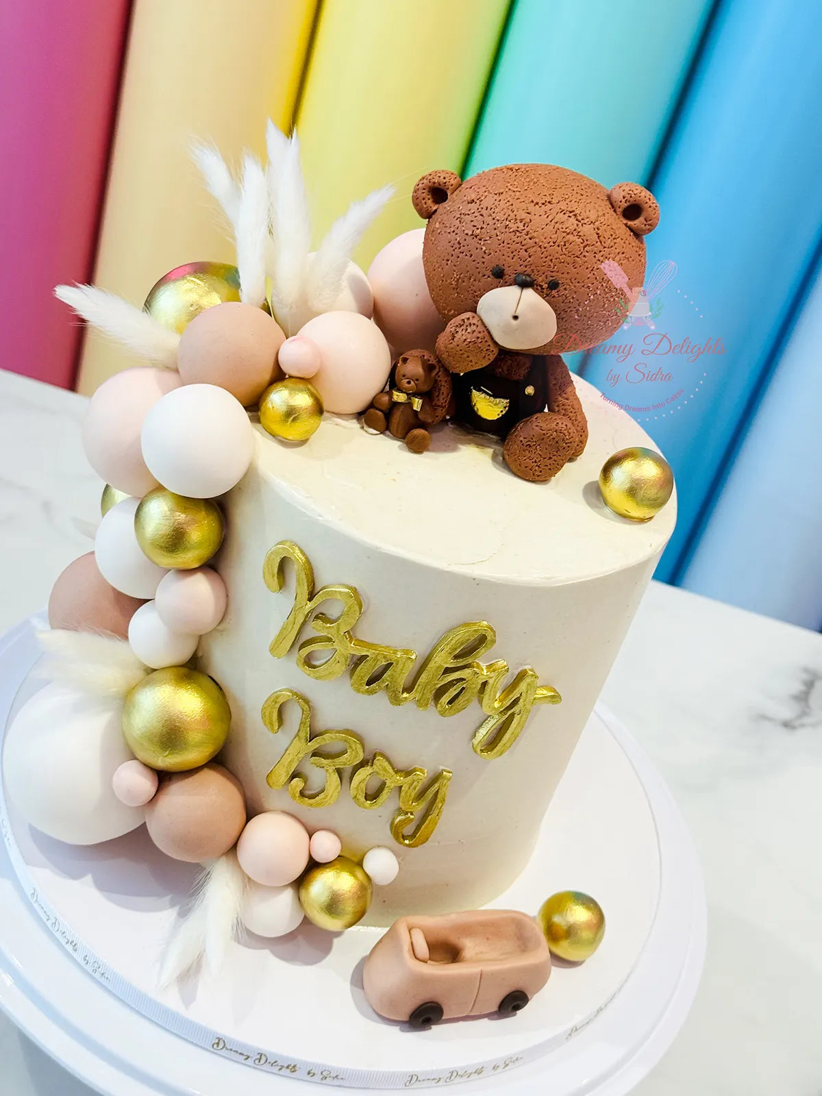 Teddy Baby Shower Cake 4