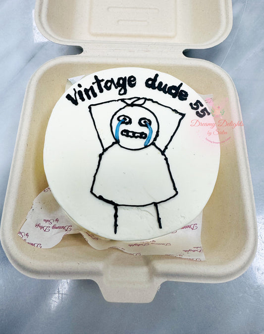 Vintage Dude Bento Cake