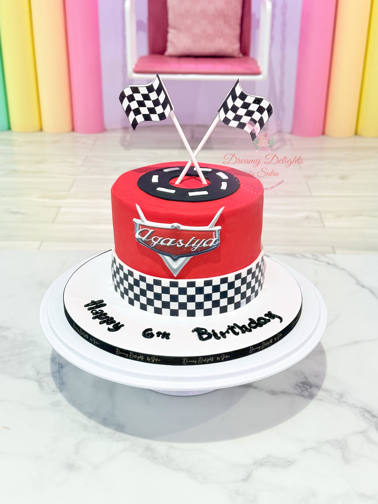 Cars Theme Birthday Cake