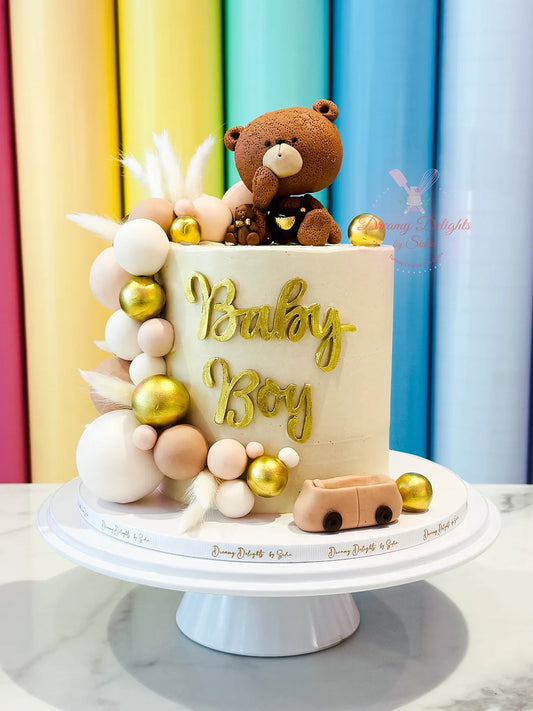 Teddy Baby Shower Cake 4