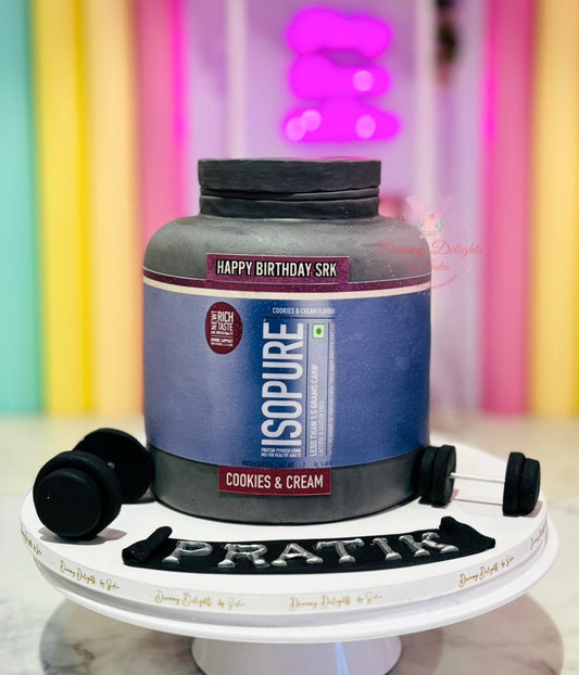 Protein Shake Gym Cake