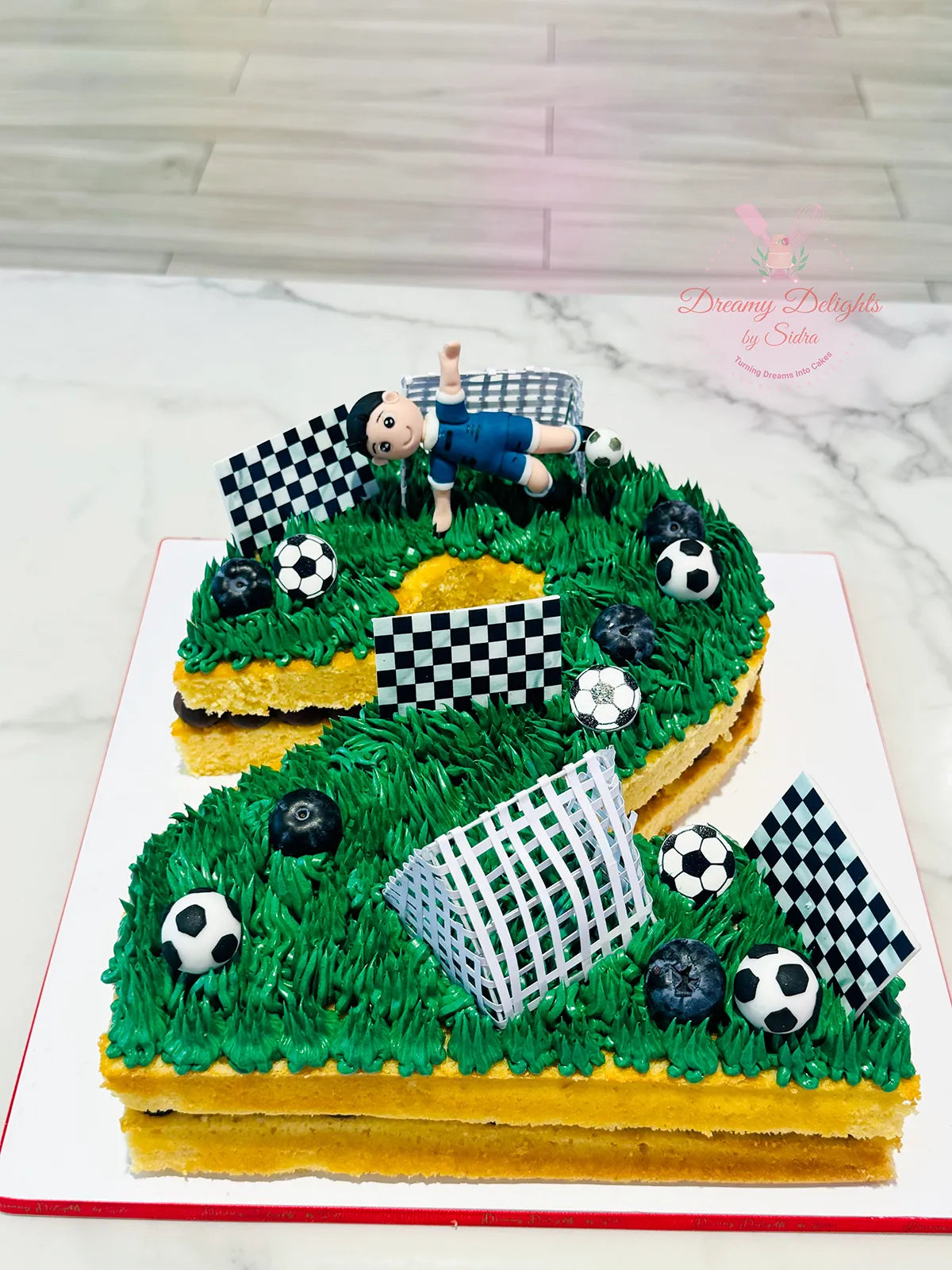 Number Football Cake