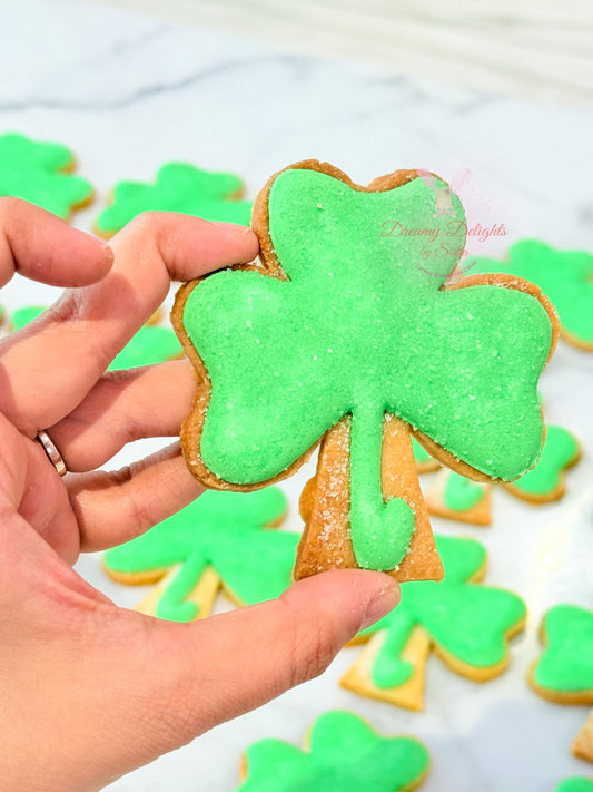 Clover Cookies for St. Patricks Day