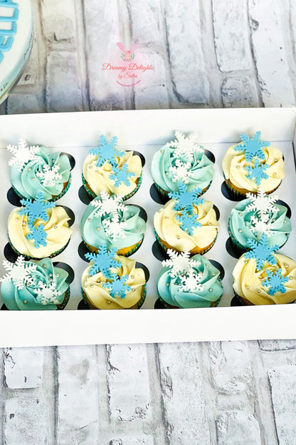 Snowflake Cupcakes